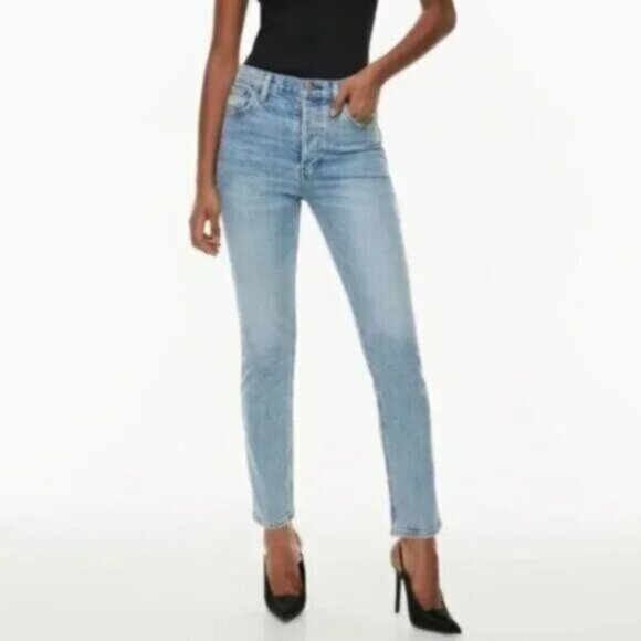 Denim Forum Yoko High Rise Jeans Size 27 28L NWT - Picture 2 of 15